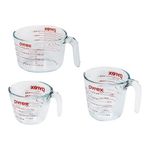 3pc Glass Measuring Cup Set Product Image