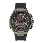 Mens Precisionist Chronograph Black Rubber Watch Black Dial Product Image
