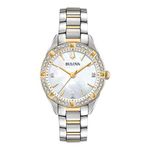 Ladies Sutton Silver & Gold-Tone Diamond SS Watch Mother-of-pearl Product Image