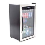 108 Can 3.0 Cubic Foot Beverage Center Fridge w/ Double Pane Door Product Image