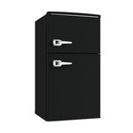 3.0 Cubic Foot Retro Compact Refrigerator w/ Freezer Black Product Image