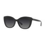 Coach Women's Polarized Beveled Signature Cat Eye Sunglasses Black-Dark Tortoise/Polarized Grey Gradient Polarized Grey Gradient Black/Dark Tortoise Product Image