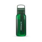 LifeStraw Go 1L Water Filter Bottle w/ Tritan Renew Terrace Green Product Image