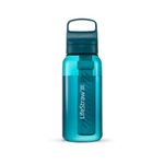 LifeStraw Go 1L Water Filter Bottle w/ Tritan Renew Laguna Teal Product Image