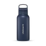 LifeStraw Go 1L Stainless Steel Filtered Water Bottle Aegean Sea Product Image