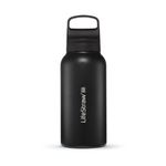 LifeStraw Go 1L Stainless Steel Filtered Water Bottle Nordic Noir Product Image