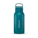 LifeStraw Go 1L Stainless Steel Filtered Water Bottle Laguna Teal Product Image