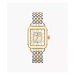 Ladies' Deco Madison Mid 2-Tone 40 Diamond Watch, White Silver Dial Product Image