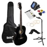 RockJam Full-Sized Acoustic Guitar Kit (Black) Product Image