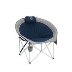 Oversized Padded Rounded Chair Navy Product Image