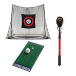 Golf Net Hitting Mat and Ball Retriever Product Image