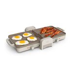 Fold-n-Store Dual Temp Ceramic Griddle Oatmilk Product Image