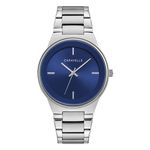 Men's Modern Silver-Tone Stainless Steel Watch Box Set w/ Bracelet Product Image