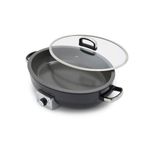 Elite 5.5qt Oval Electric Skillet Graphite Product Image