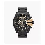 Mens Mega Chief Chronograph Black-Tone Stainless Steel Watch Black Dial Product Image