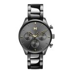 Mens Airhawk Multi-Function Honey Smoke Stainless Steel Watch Gray Dial Product Image