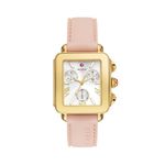 Ladies Deco Sport Chronograph Pink Silicone Strap Watch Silver Dial Product Image