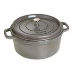 7qt Cast Iron Round Dutch Oven Graphite Gray Product Image