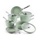 10pc Halo LaserDefense Cookware Set Sage Green Product Image