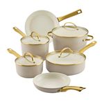 12pc Forged Induction Ceramic Cookware Set Taupe Product Image