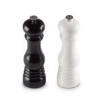 Petite Salt and Pepper Mill Set, Black & White Product Image