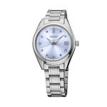 Ladies Diamonds Stainless Steel Watch Light Blue Dial Product Image