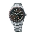 Men's Presage Sharp Edged Automatic GMT SS Watch, Brown Dial Product Image