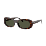 Ray-Ban Women's RB2221 Sunglasses Polished Havana/Green Green Polished Havana Product Image