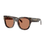 Prada Women's PR C04S Sunglasses Woods Tortoise/Brown Brown Woods Tortoise Product Image