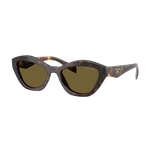 Prada Women's PR A02S Sunglasses Root Tortoise/Dark Brown Root Tortoise/Dark Brown Root Tortoise Product Image