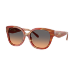 Coach Women's Square Sunglasses Striated Chestnut/Smokey Peach Gradient Smokey Peach Gradient Striated Chestnut Product Image