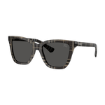 Burberry Women's BE4470 Sunglasses Check Grey/Dark Grey Check Grey/Dark Grey Dark Grey Product Image