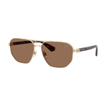 Burberry BE3166 Sunglasses Light Gold/Dark Brown Light Gold Dark Brown Product Image