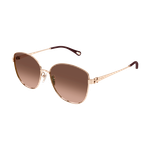 Chloe Women's CH0306SK Sunglasses Gold/Brown Gradient Brown Gradient Gold/Brown Gradient Product Image