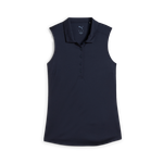 Puma Women's Pure 2.0 Sleeveless Golf Polo Small Deep Navy Size: Small Product Image