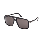 Tom Ford Kemp Sunglasses Shiny Black/Smoke Shiny Black Smoke Product Image