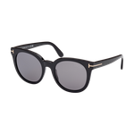 Tom Ford Polarized Women's Moira Sunglasses Shiny Black/Smoke Polarized Shiny Black/Smoke Polarized Smoke Polarized Product Image