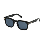 Tom Ford Polarized Dax Sunglasses Shiny Black/Blue Polarized Shiny Black/Blue Polarized Blue Polarized Product Image