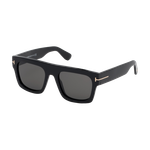 Tom Ford Fausto Sunglasses Shiny Black/Smoke Shiny Black Smoke Product Image