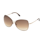 Tom Ford Women's Colette Butterfly Sunglasses Shiny Rose Gold/Gradient Brown Shiny Rose Gold/Gradient Brown Gradient Brown Product Image