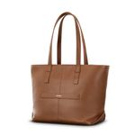 Mobile Solution Leather Tote Cognac Product Image