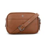 Mobile Solution 2 Leather Crossbody Cognac Product Image