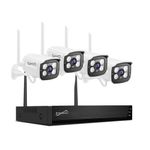 8-Channel HD Wireless Security System w/ 4 Indoor/Outdoor Cameras Product Image