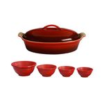 6pc Casserole & Prep Set Cerise Product Image