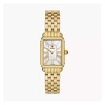 Ladies Deco Park 18K Gold-Plated Rectangle Watch Mother-of-Pearl Dial Product Image