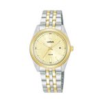 Ladies Quartz Two-Tone Stainless Steel Watch Silver Dial Product Image
