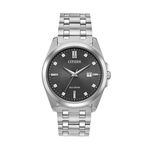 Men's Peyten Eco-Drive Silver-Tone Stainless Steel Bracelet Watch, Gray Dial Product Image