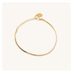 Micro Gold Herringbone Bracelet Product Image
