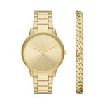 Mens Cayde Gold-Tone Stainless Steel Watch & Bracelet Set Product Image