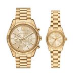 Lexington His & Hers Gold-Tone Stainless Steel Watch Set Product Image